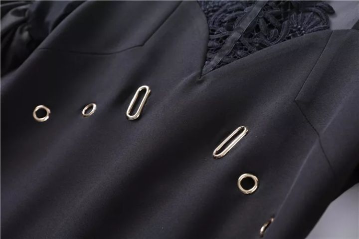 sandro18款小黑裙,法国轻奢女装sandro