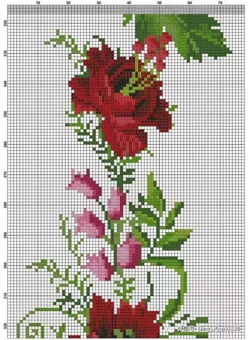 十字绣绣花图纸,十字绣刺绣花图