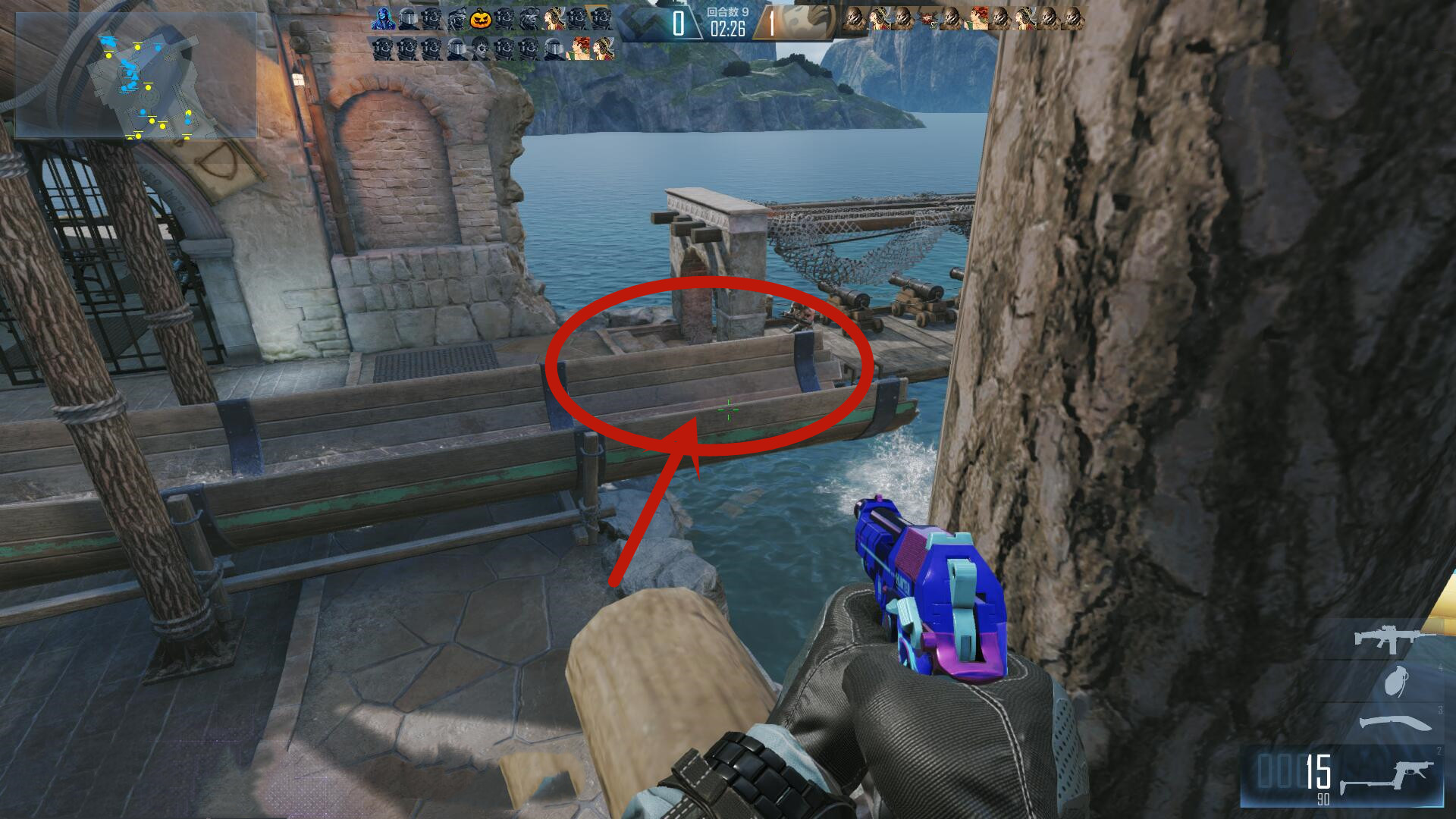 穿越火线生化酒店的藏身点，保证你躺着变猎手不是问题