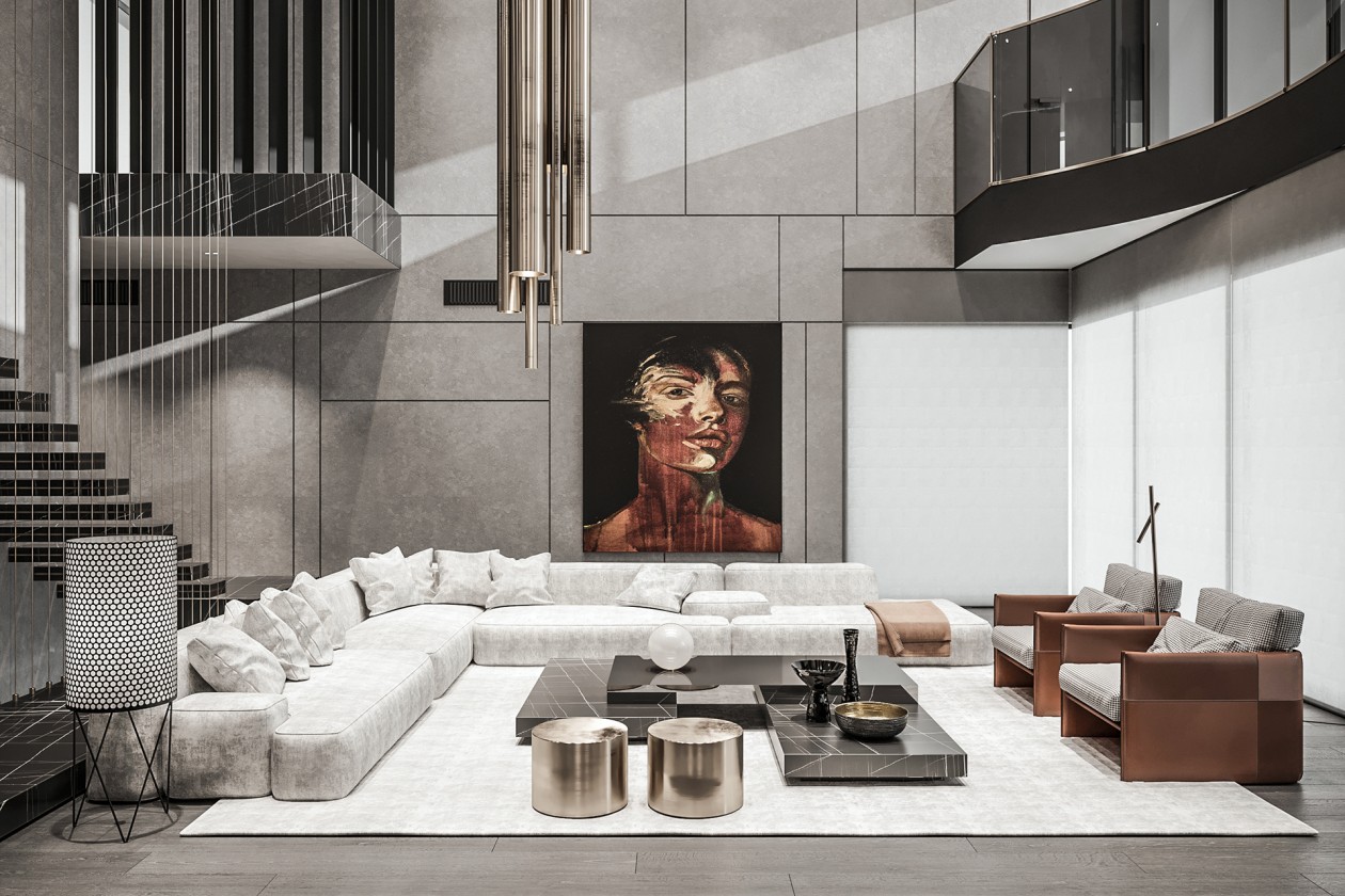 跃层别墅设计图纸及效果图大全,4层半跃层别墅设计图纸大全