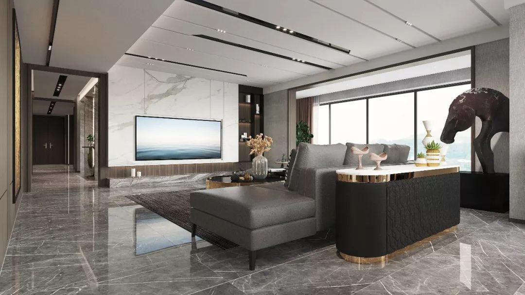 尚景新世界简欧效果图,光感艺术