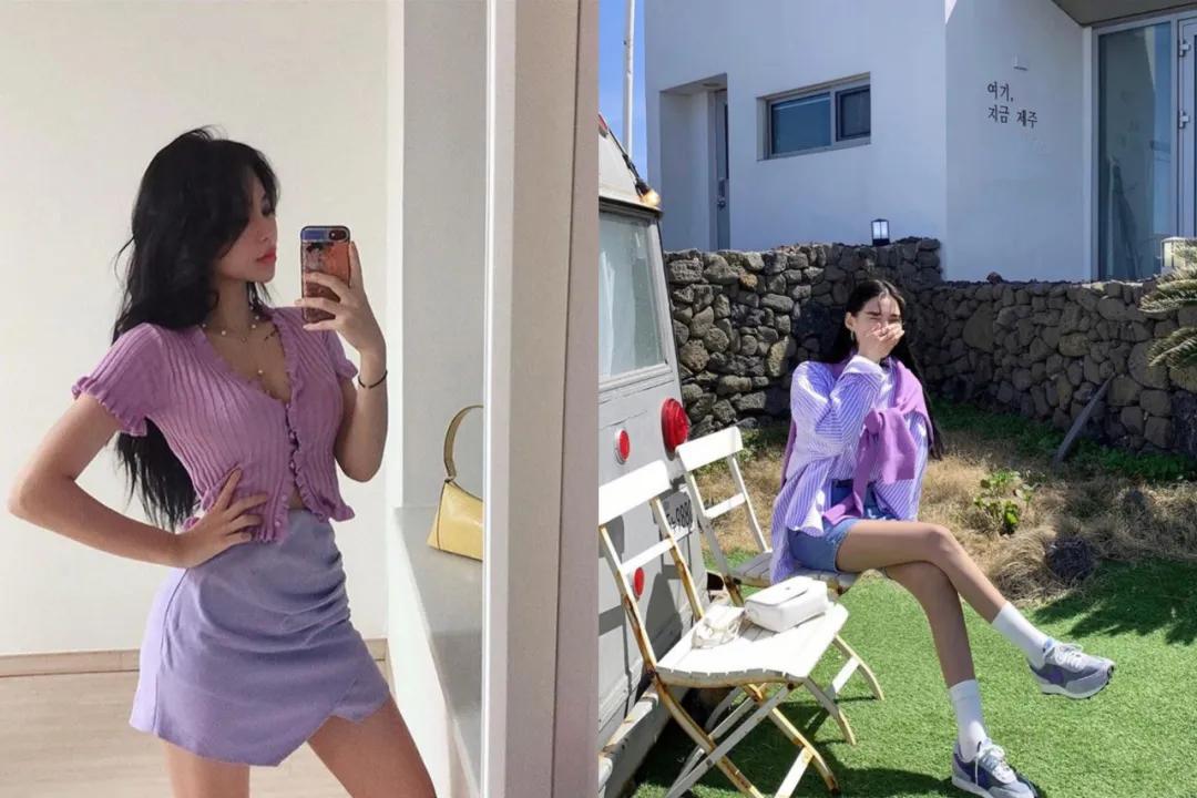 最惊艳的配色香芋紫,今年流行香芋紫好显白