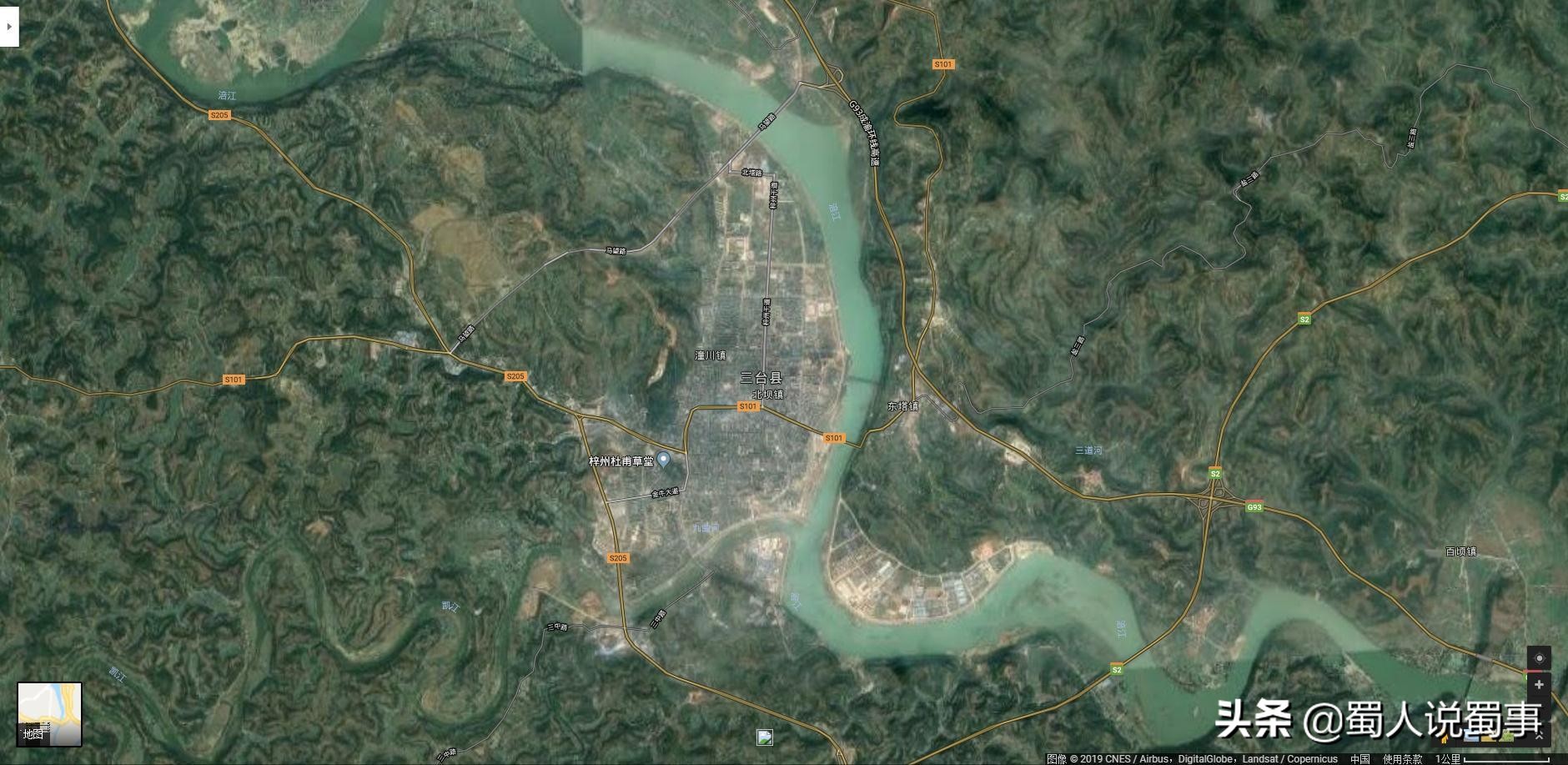 绵阳市最新各区县城区面积,绵阳市各区县图