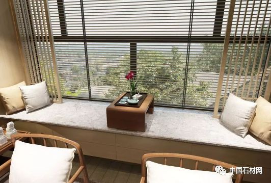 大理石飘窗质感,极简轻奢飘窗大理石