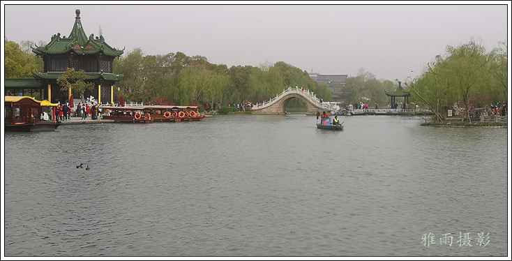 扬州夏日的瘦西湖风景,三月的扬州瘦西湖