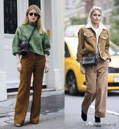 男灯芯绒裤子的搭法,灯芯绒中款穿搭