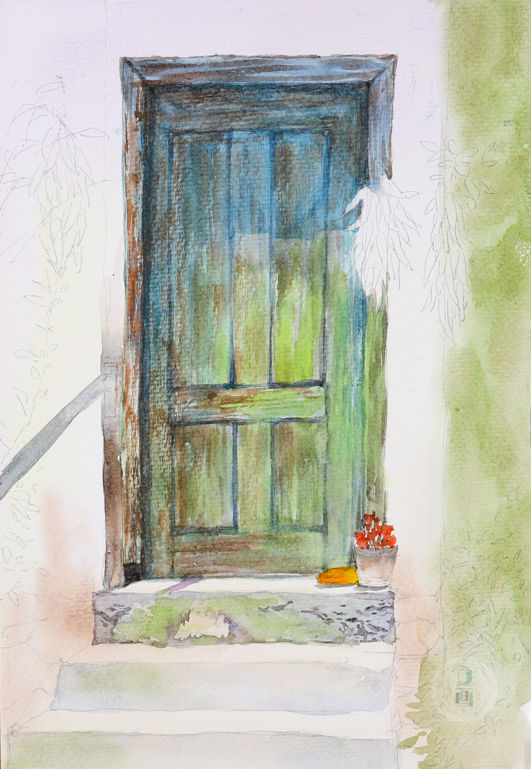 简单随性的水彩教程,水彩生动技巧视频