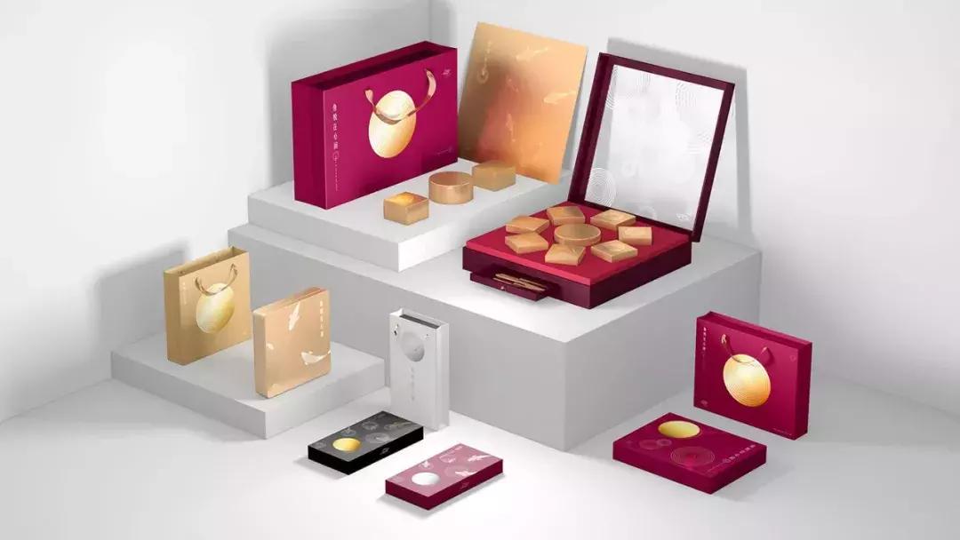 月饼礼盒港风包装设计图,月饼礼盒包装设计