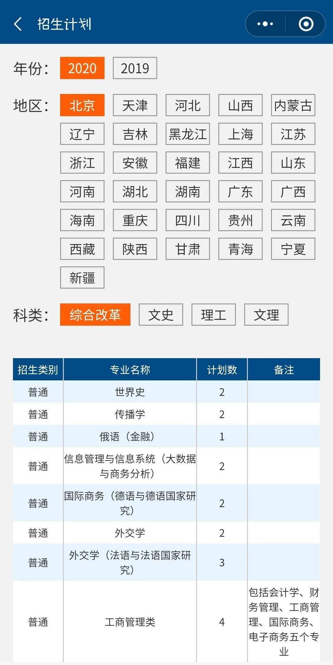 北外高招,2022年北外招生咨询