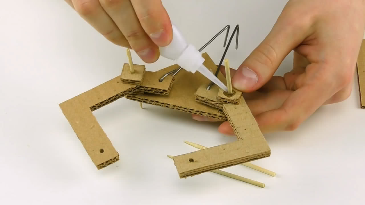 自制简单机械臂,手工液压机械臂小制作和打印图