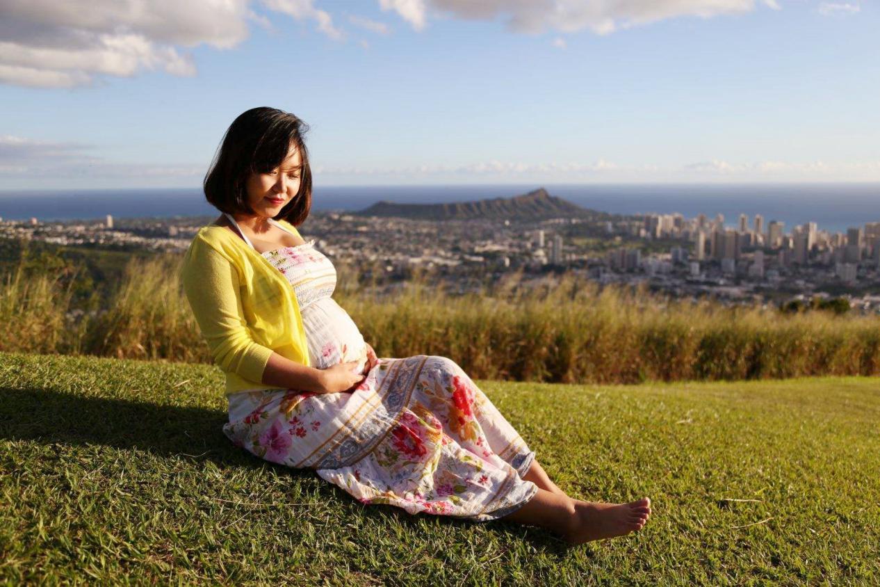 95后宝妈晒孕肚照,95后孕妇朋友圈晒孕照