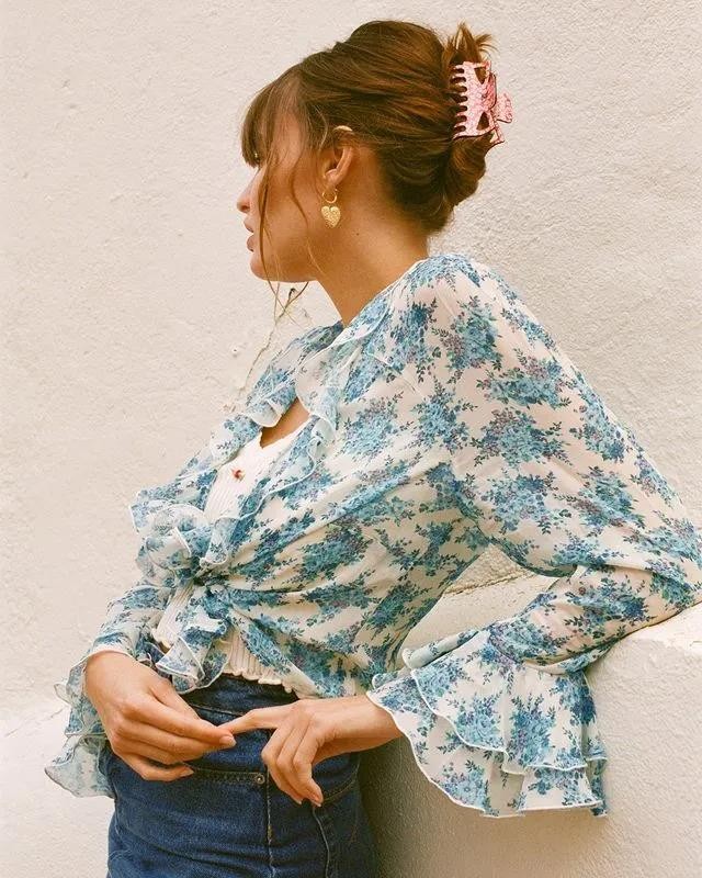 衬衫和牛仔裤怎么穿,衬衫阔腿牛仔裤穿搭