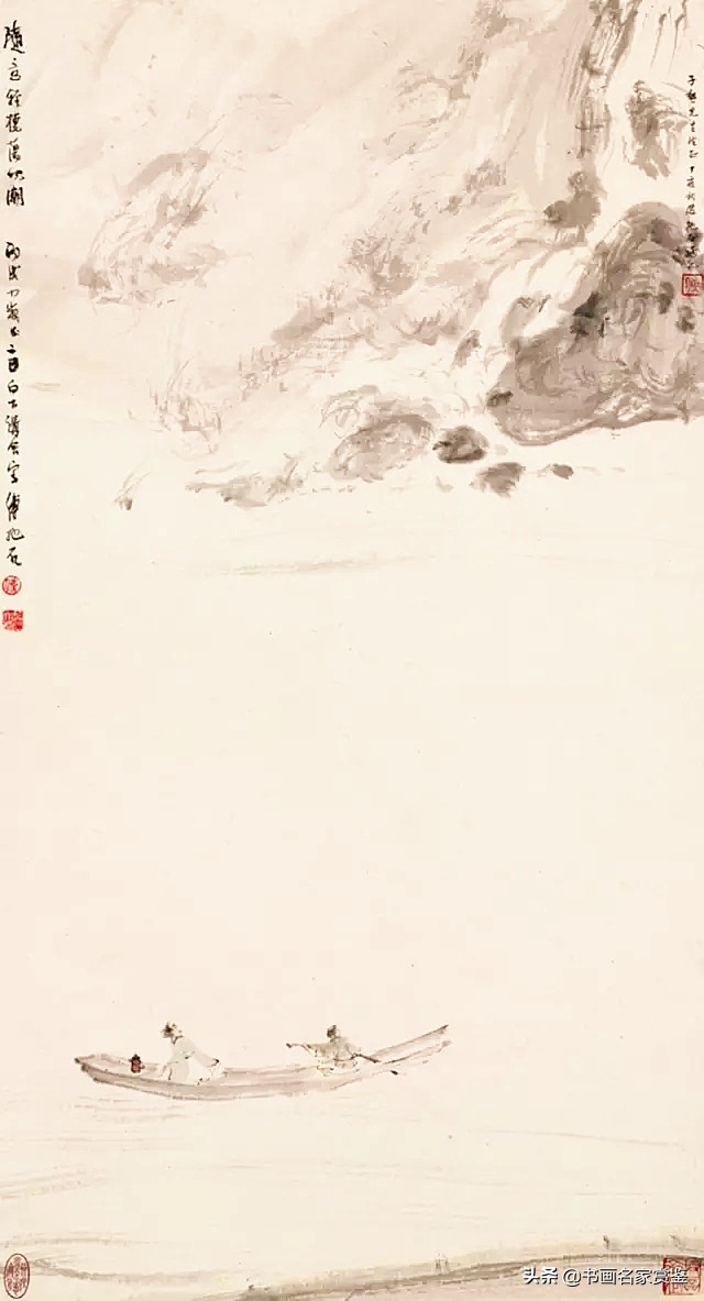 傅抱石大师作品图片,中国画坛巨擘