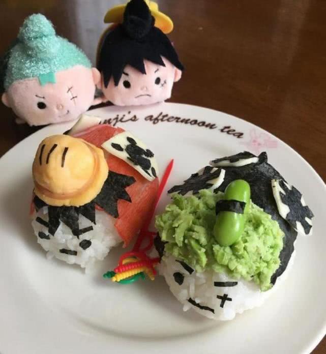 海贼王主题便当，这根本就舍不得吃，饭团更是可爱极了