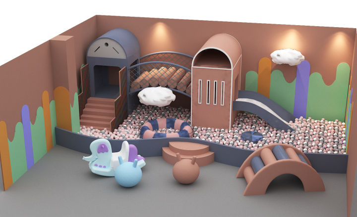 开一个室内儿童乐园小型,室内小型儿童乐园设计效果图