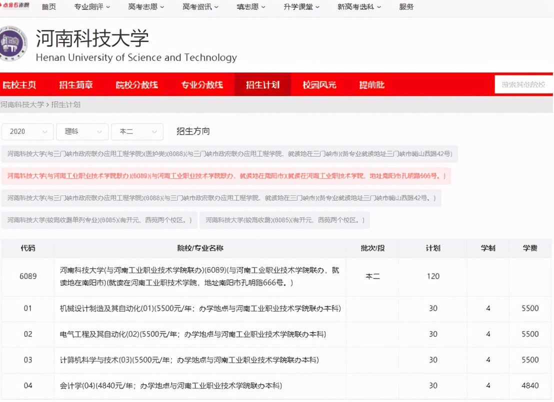 河南高考百所高校推荐——河南科技大学
