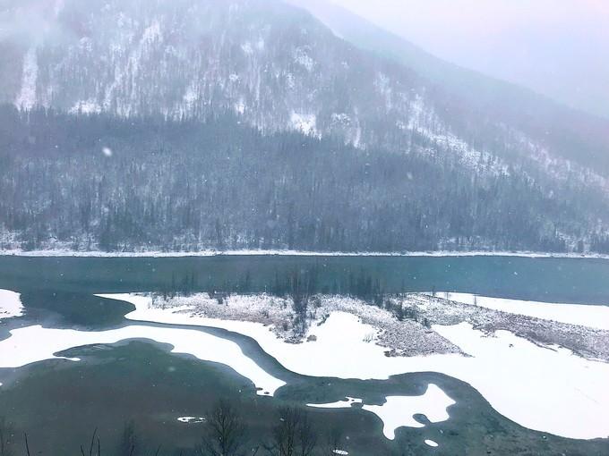 自然风光美如画新疆,自然风景雪景
