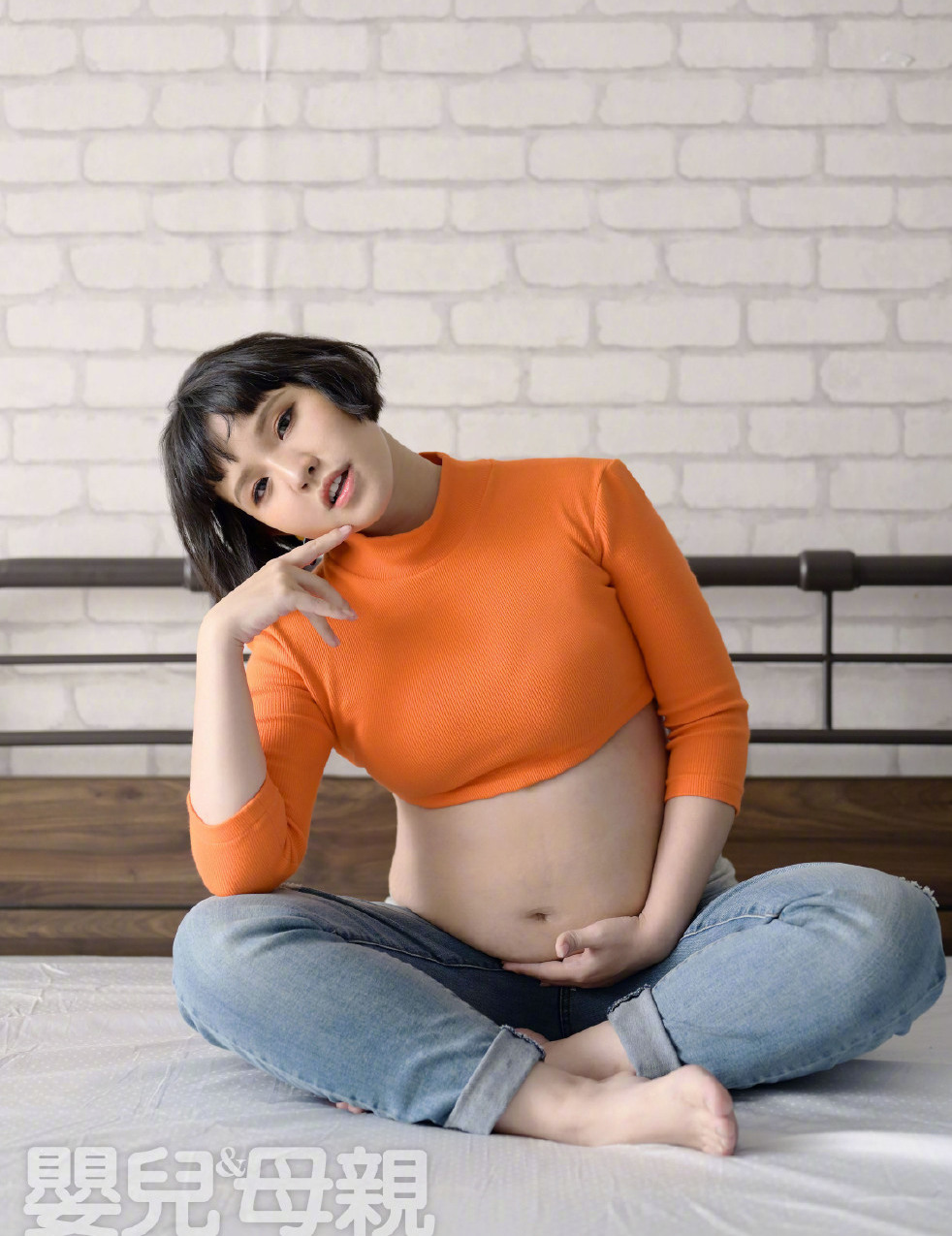 谢依霖二胎产后的照片,谢依霖产前产后