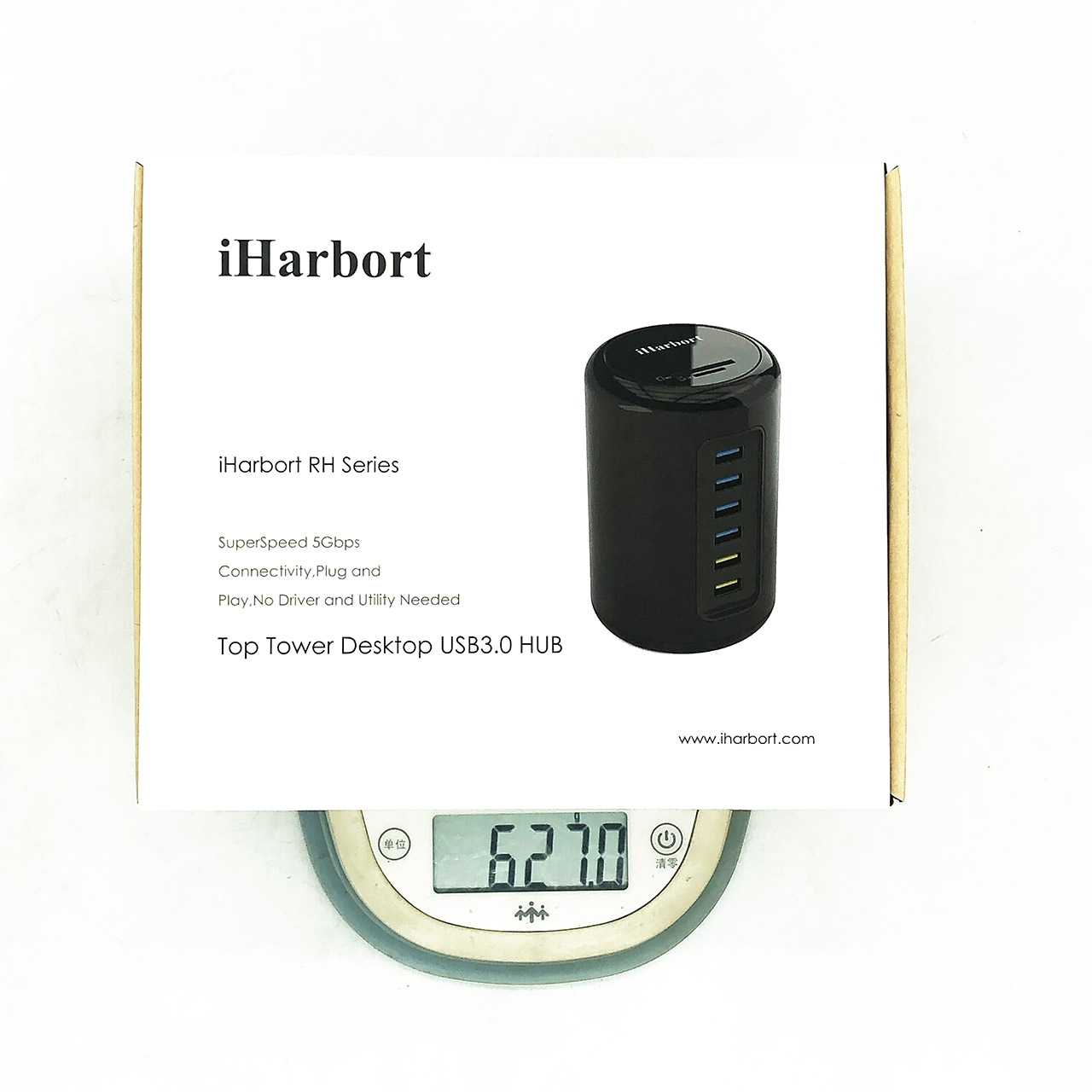 拆解iHarbort6端口USB3.0集线器多功能充电器站