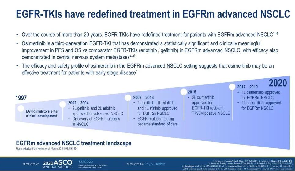 ASCO2020丨奥希替尼!EGFRm非小细胞肺癌的2年DFS概率可达89%