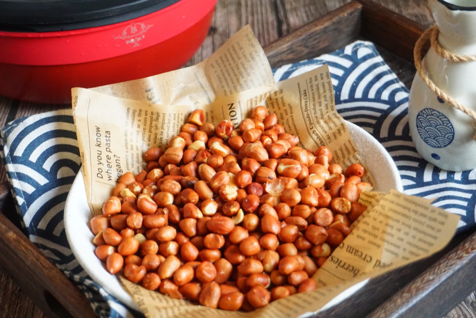 油炸花生米的做法酥脆,炸花生米原味