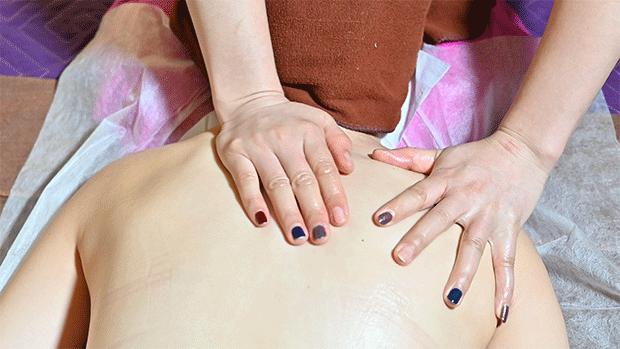 泰式精油推拿按摩手法视频,泰式背部精油推拿