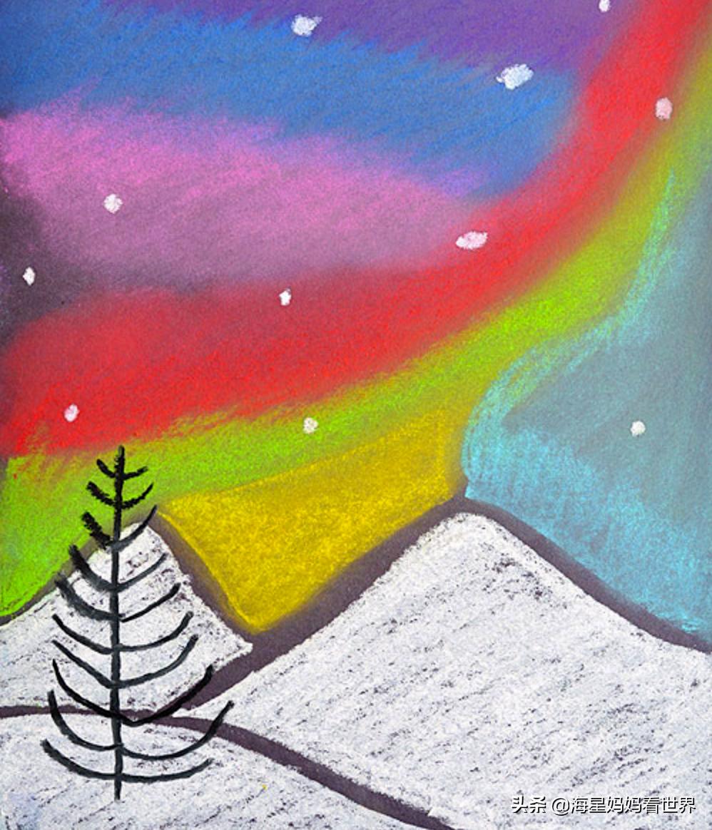 蜡笔油画棒画法,超简单的油画蜡笔素材教程