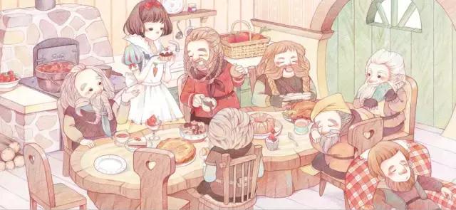 画白雪公主和七个小矮人的简笔画,简单又可爱的白雪公主怎么画