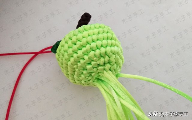 简单易学的苹果编织教程,钩编苹果的图解教程