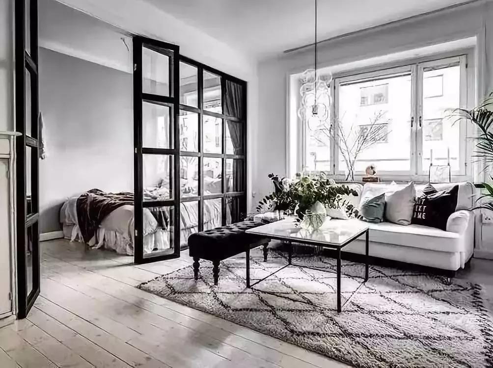 高颜值黑框玻璃,家装玻璃风格