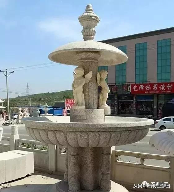 最漂亮的喷泉石雕,精品石雕喷泉花钵设计