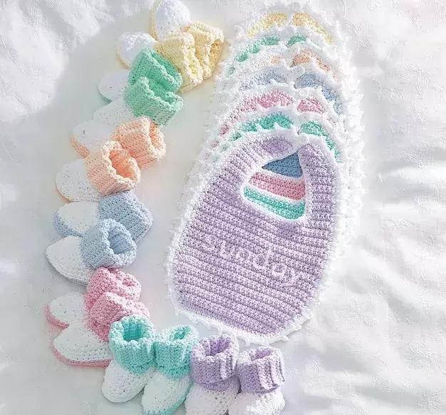 自制宝宝围兜教程视频,编织宝宝围嘴全教程