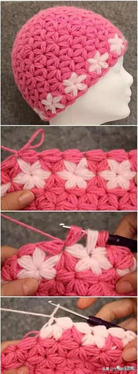 毛线编织有帽沿的冬帽,最新款毛线帽子编织教程日系帽
