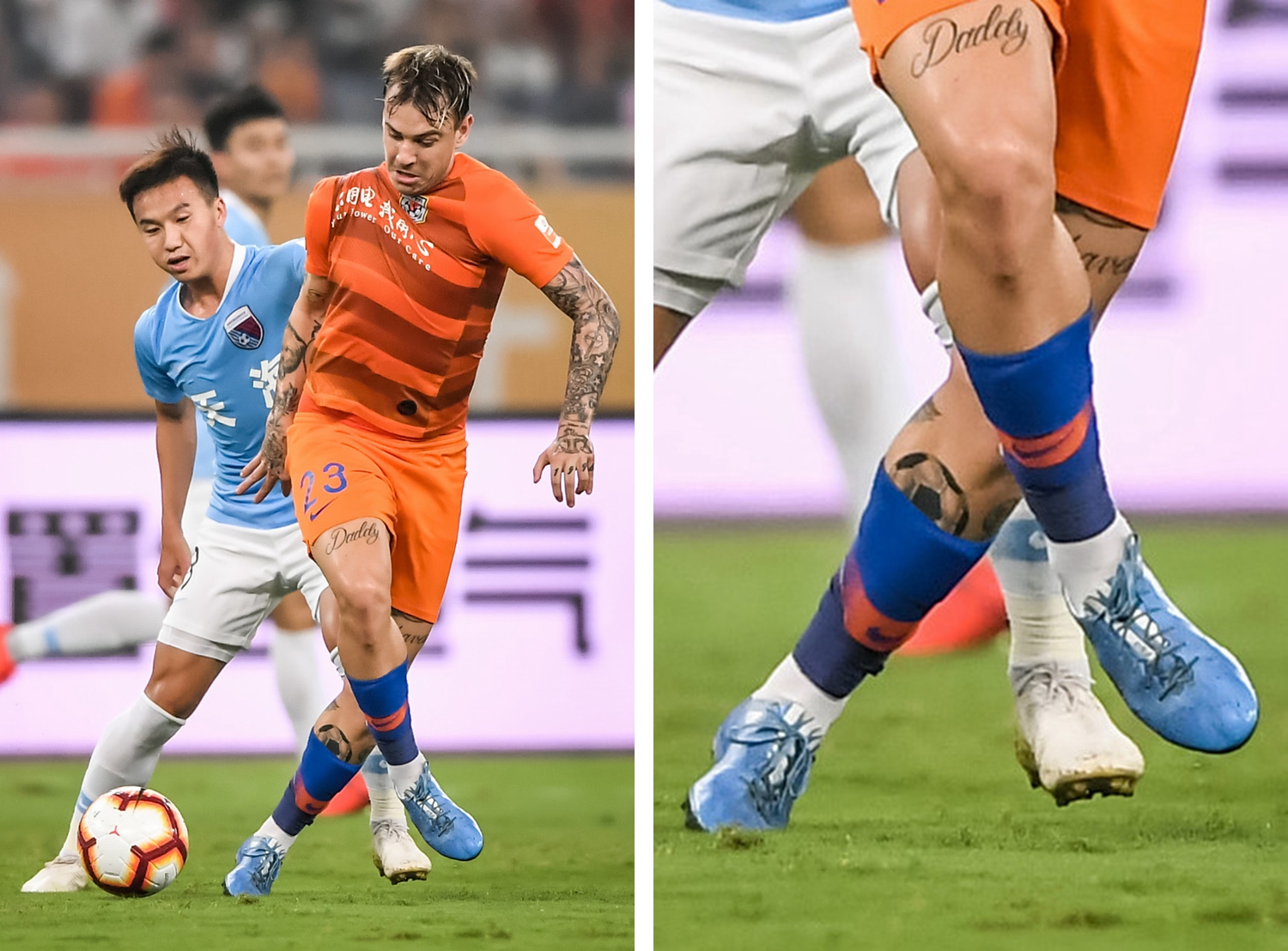 cba球员上脚球鞋,耐高球员球鞋上脚