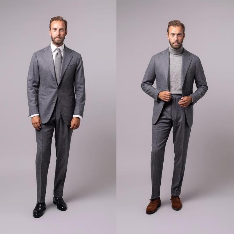 男人穿西服皮鞋怎么选,男人穿皮鞋成熟穿搭