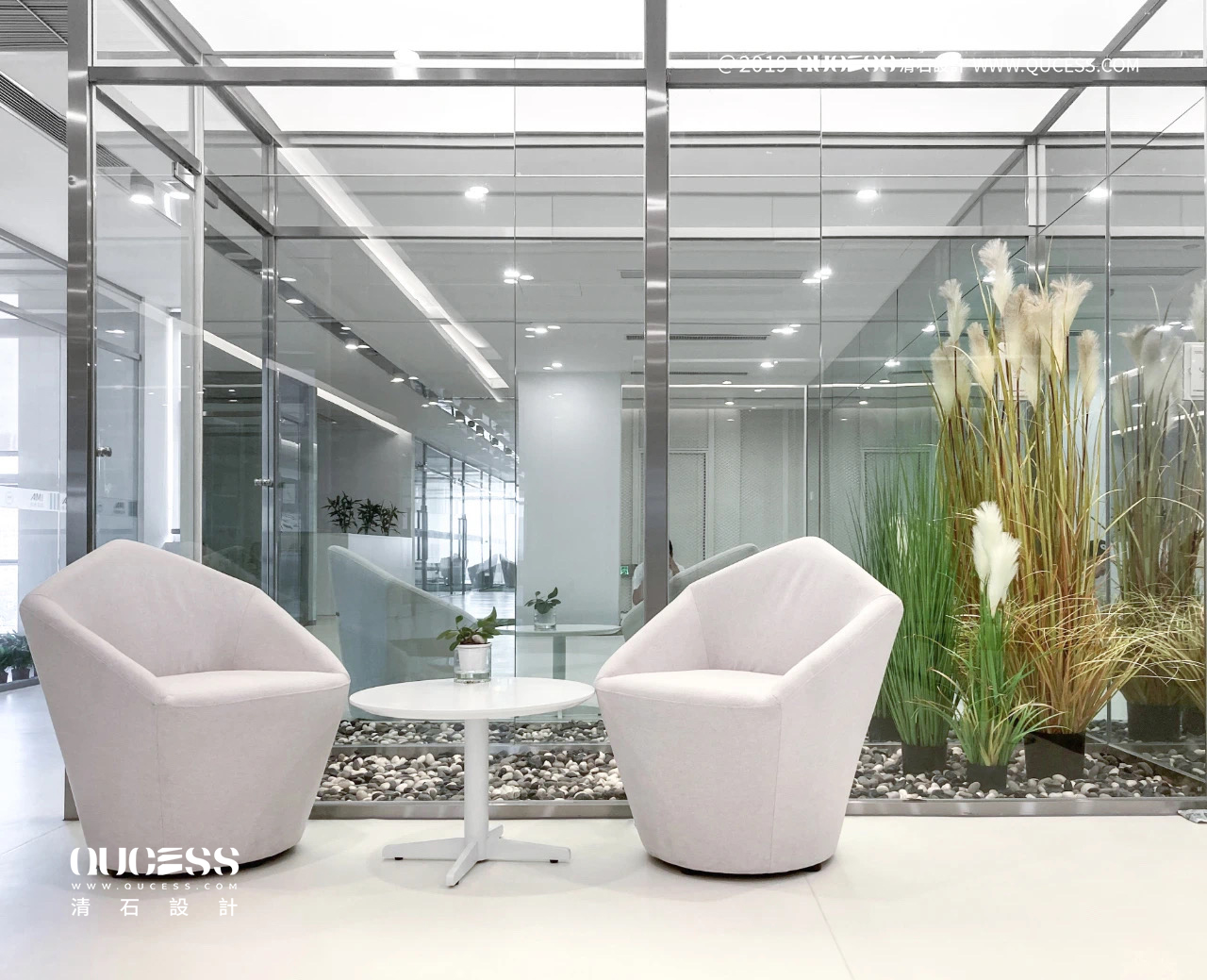 QUCESS新作|办公空间中的江南园林「镜·园」