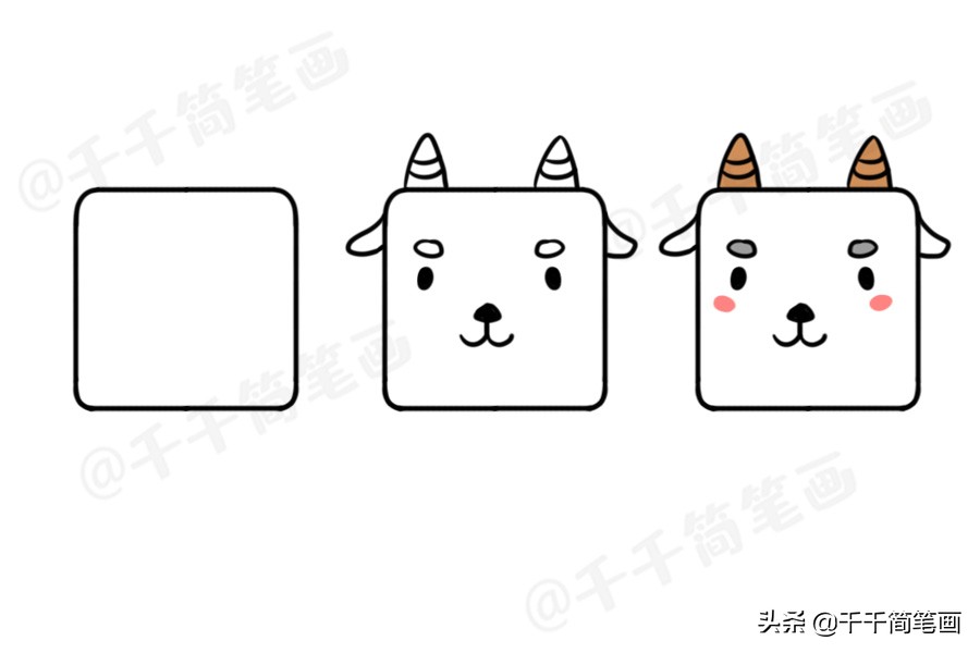 100个动物简笔画老虎,30种动物简笔画