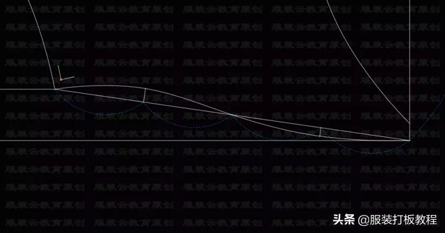 大海服装落肩袖卫衣裁剪图,100码幼童落肩袖卫衣裁剪方法