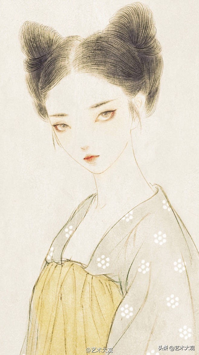 古风插画师画的古风人物,古风美人手绘动漫