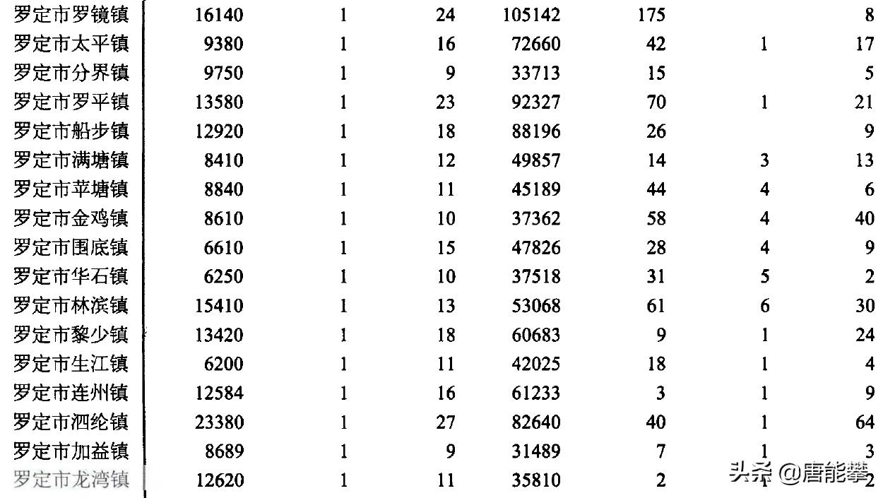 广东云浮罗定各乡镇gdp,信宜市区vs罗定市区