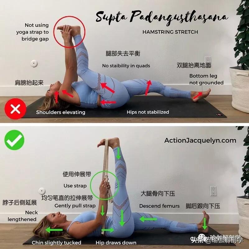 28个常见瑜伽体式,瑜伽25个正确错误动作对比