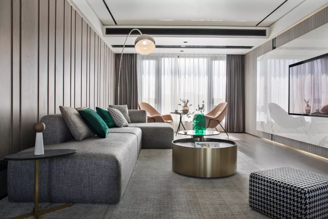 轻奢惬意舒展空间设计,141平新中式禅意设计