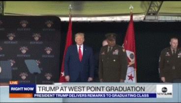 西点军校特朗普演讲,2020年美国西点军校特朗普演讲