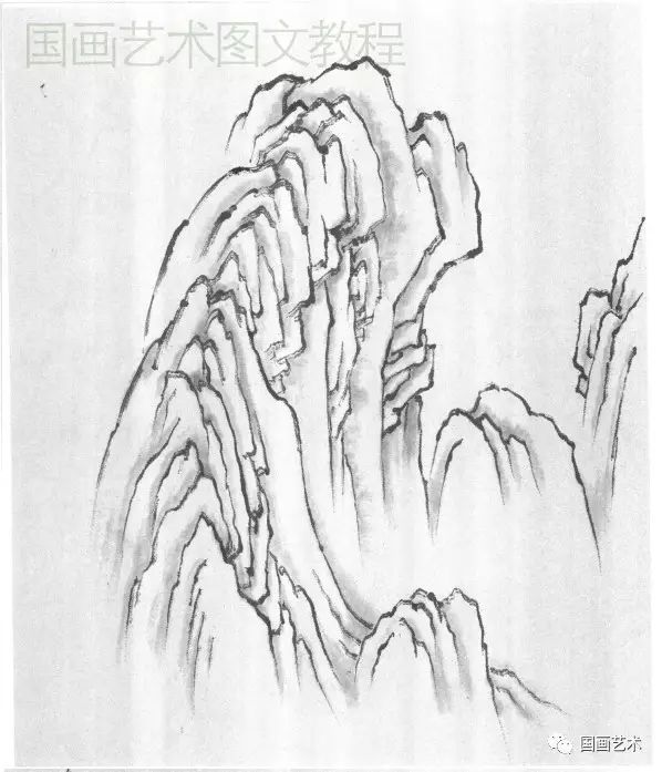 山水画基础技法山石,墨香书画轩山水画技法视频