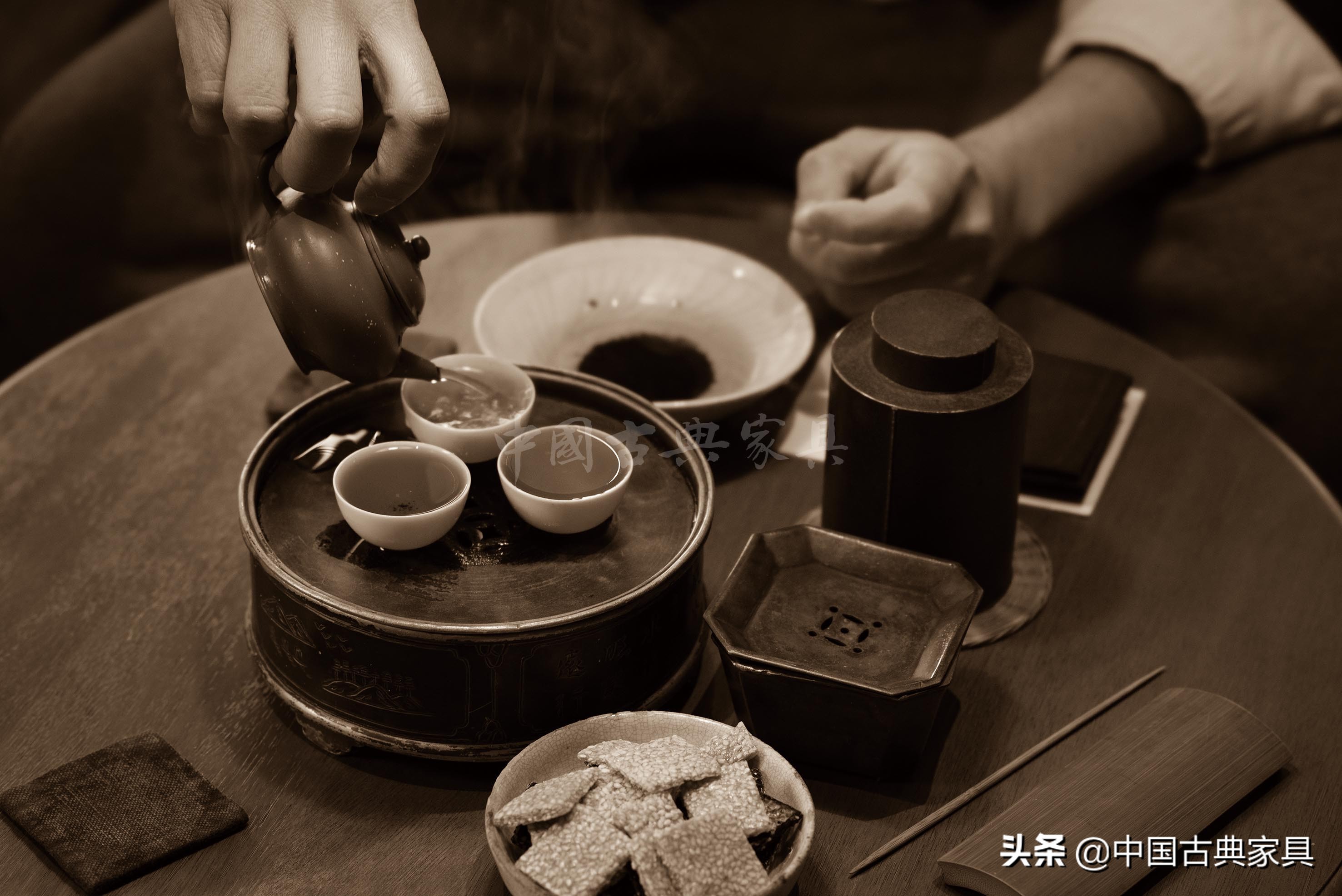 中式茶室禅意家具,民宿中式茶室家具设计