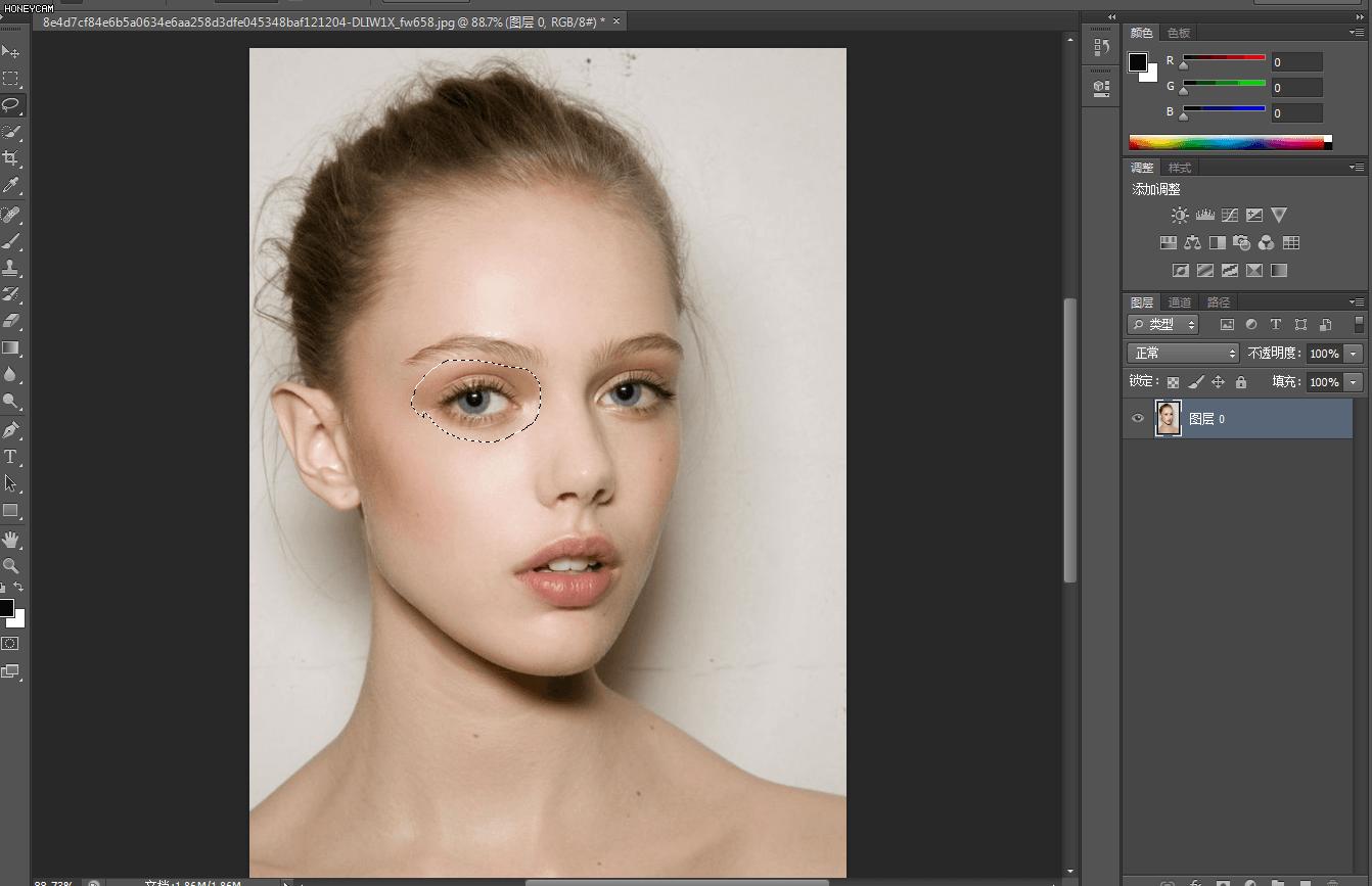 如何把眼睛变大变漂亮ps,用ps怎样使闭着的眼睛睁开