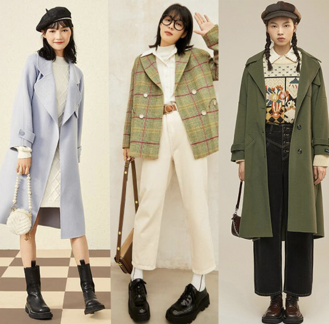 平价毛呢大衣有质感,韩系高级感大衣中长款毛呢外套