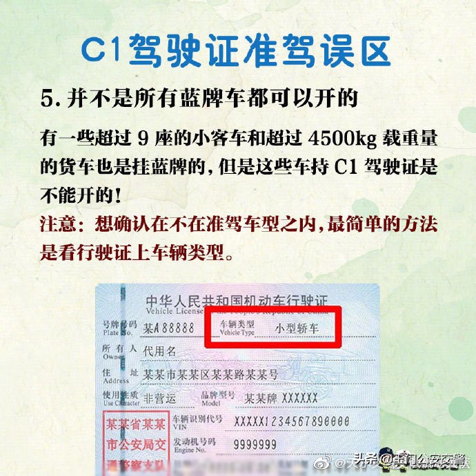 c1驾照准驾车辆范围,c1准驾车型范围
