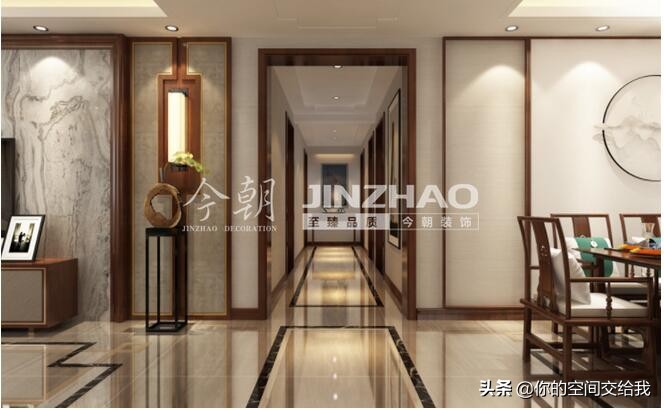 109平米新中式风格,房屋轻奢风格115平方