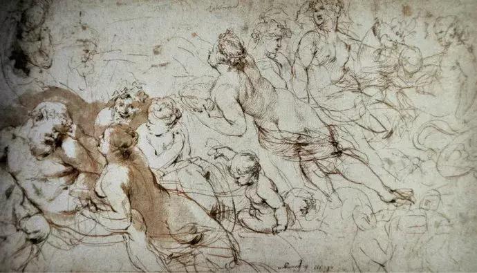 巨匠鲁本斯的素描作品图片,鲁本斯顶级素描